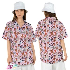 Mickey Halloween Epcot Snack Food Festival Disney Hawaiian Shirt
