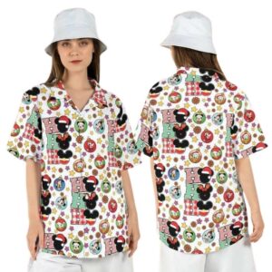 Mickey Ho Ho Friends Baubles Christmas Disney Hawaiian Shirt