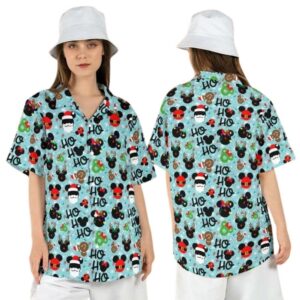 Mickey Minnie Ears Disney Christmas Hawaiian Shirt