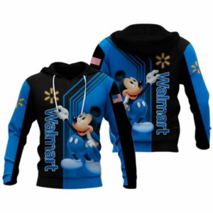 Mickey Mouse Reach Logo Walmart All Over Print Hoodie