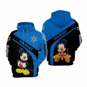 Mickey Mouse With Walmart All Over Print Hoodie