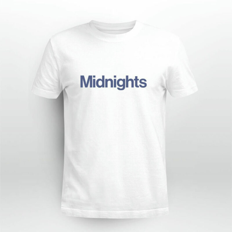 Midnight Taylor Meet Me At Midnight Double Sided Front 4 T Shirt