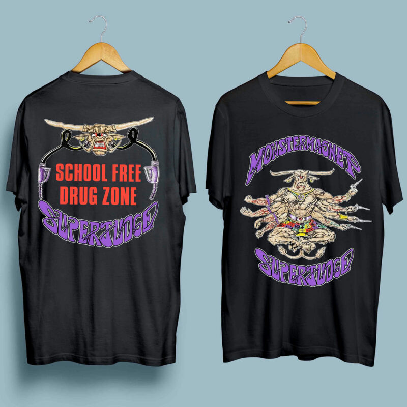 Monster Magnet Swings Like Gods Own Dick Superjudge Tour Vintage 1993 Front 4 T Shirt