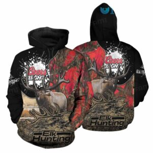 Moose Hunter Beer Coors Light Lovers All Over Print Hoodie