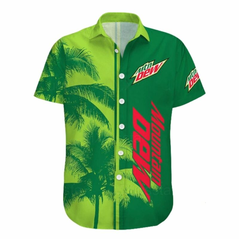 Mountain dew coconut tropical hawaiian shirt 1