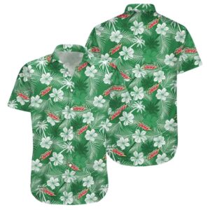 Mountain Dew Flower Pattern Tropical Hawaiian Shirt