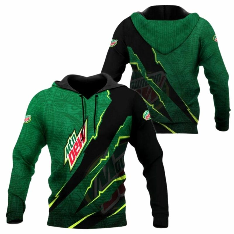 Mountain dew monster style 3d hoodie 1