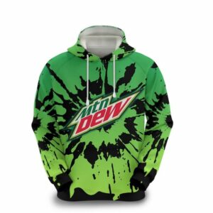 Mountain Dew Tie Dye All Over Print Hoodie