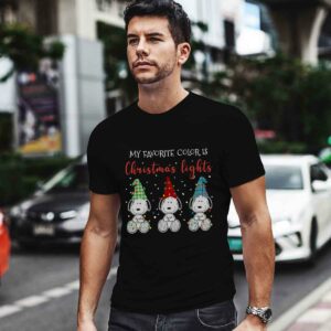 My Favorite Color Is Christmas Lights Snoopy 0 T Shirt