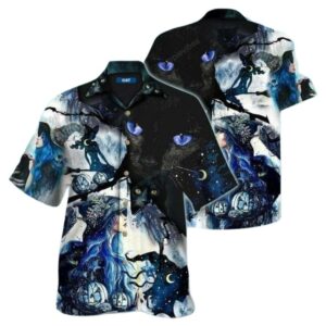 Mystery Of Witch Cat Hawaiian Shirt