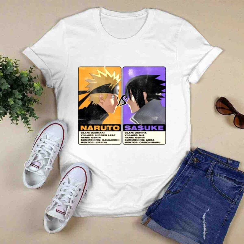 Naruto Shippuden Naruto Vs Sasuke 0 T Shirt