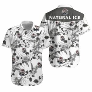 Natural Ice Floral Flower Hawaiian Shirt