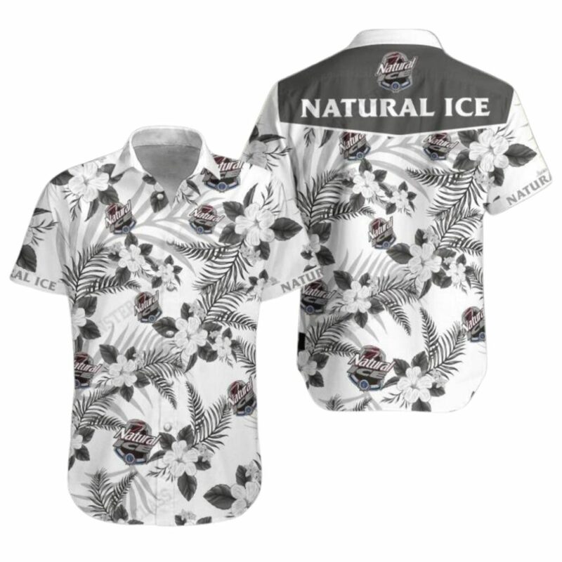 Natural ice floral flower hawaiian shirt 1
