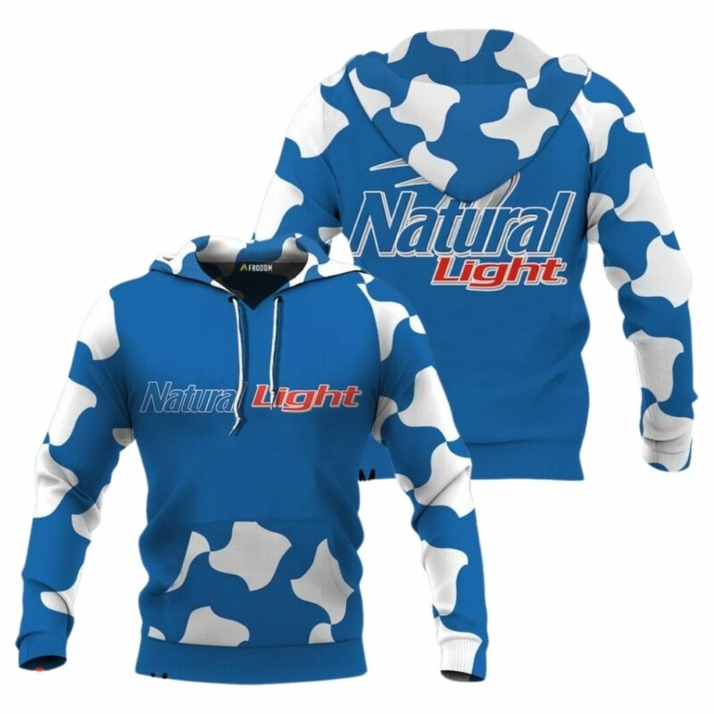 Natural light blue stand out golf club 3d hoodie 1