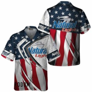 Natural Light Fourth Of July Esports Hawaiian Shirt