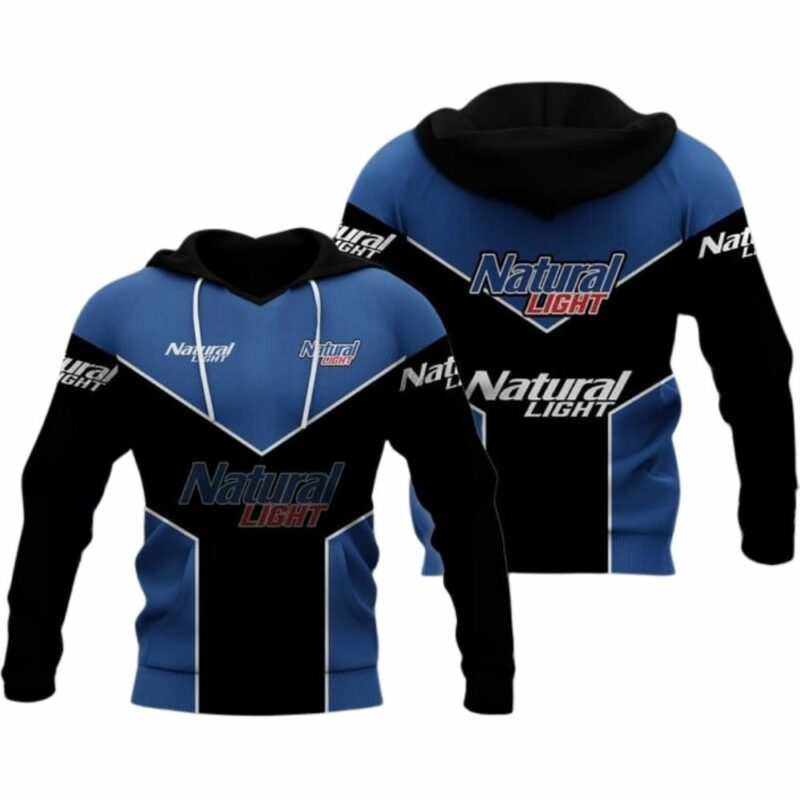 Natural light logo in my heart black and blue 3d hoodie 1