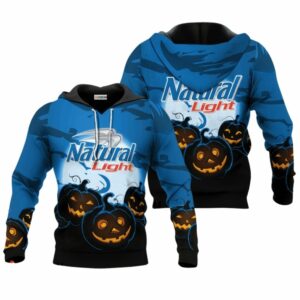 Natural Light With Halloween Night Pumpkin All Over Print Hoodie