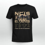 Naval Criminal Investigative Service Ncis 21 Years 2003 2024 Thank You For The Memories Signatures 3 T Shirt
