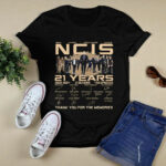 Naval Criminal Investigative Service Ncis 21 Years 2003 2024 Thank You For The Memories Signatures 4 T Shirt