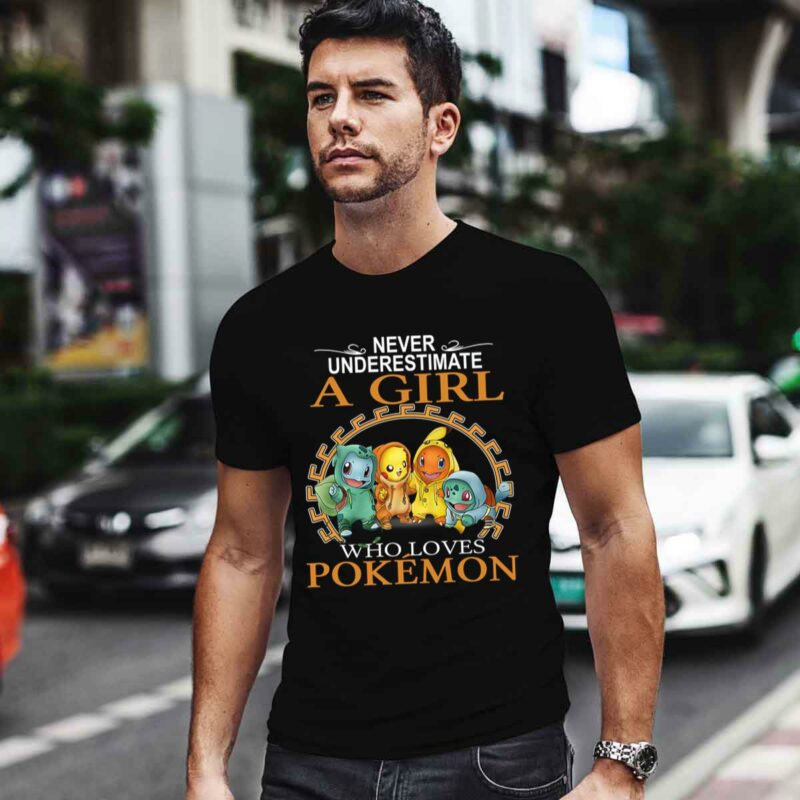 Never Underestimate A Girl Who Loves Pokemon 0 T Shirt