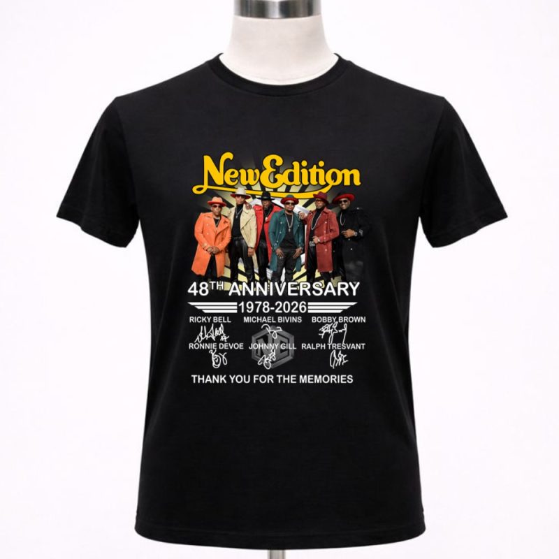 New Edition 48th Anniversary 1978 2026 Thank You For The Memories Signatures 1 T Shirt 6