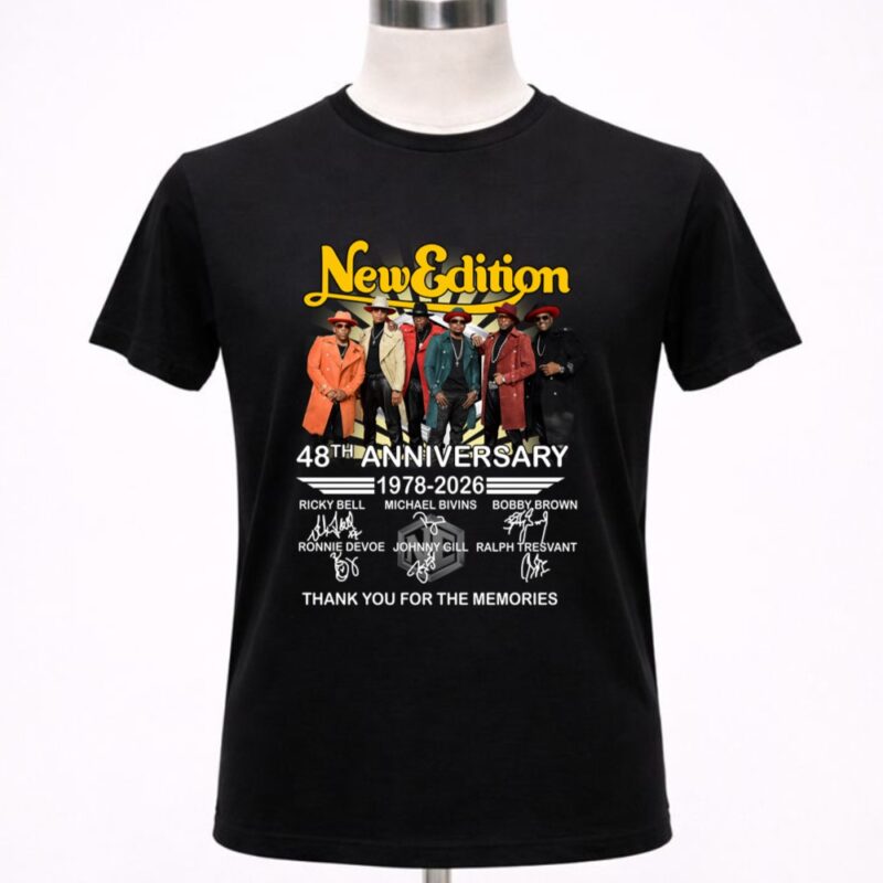 New Edition 48th Anniversary 1978 2026 Thank You For The Memories Signatures 1 T Shirt 7