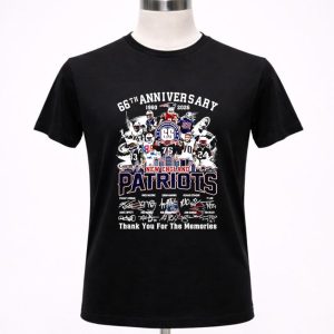New England Patriots 66th anniversary 1960 2026 thank you for the memories signature 1 T Shirt.jpg