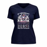 New England Patriots 66th anniversary 1960 2026 thank you for the memories signature 9 Womens V Neck.jpg