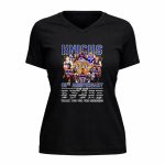 New York Knicks NBA 80th anniversary thank you for the memories 1946 2026 player signature 5 Womens V Neck.jpg