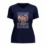 New York Knicks NBA 80th anniversary thank you for the memories 1946 2026 player signature 9 Womens V Neck.jpg