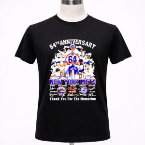 New York Mets coach and players 64th anniversary 1962 2026 thank you for the memories 1 T Shirt.jpg