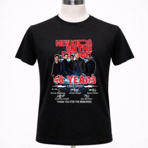 New Kids On The Block 40 Years 1985-2025 Thank You For The Memories Signatures Shirt