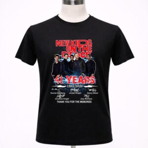 New Kids On The Block 41 Years 1985-2026 Thank You For The Memories Signatures Shirt