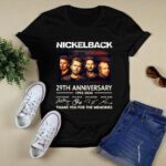 Nickelback 29th anniversary 1995 2024 thank you for the memories signatures 0 T Shirt