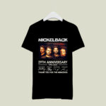 Nickelback 29th anniversary 1995 2024 thank you for the memories signatures 1 T Shirt