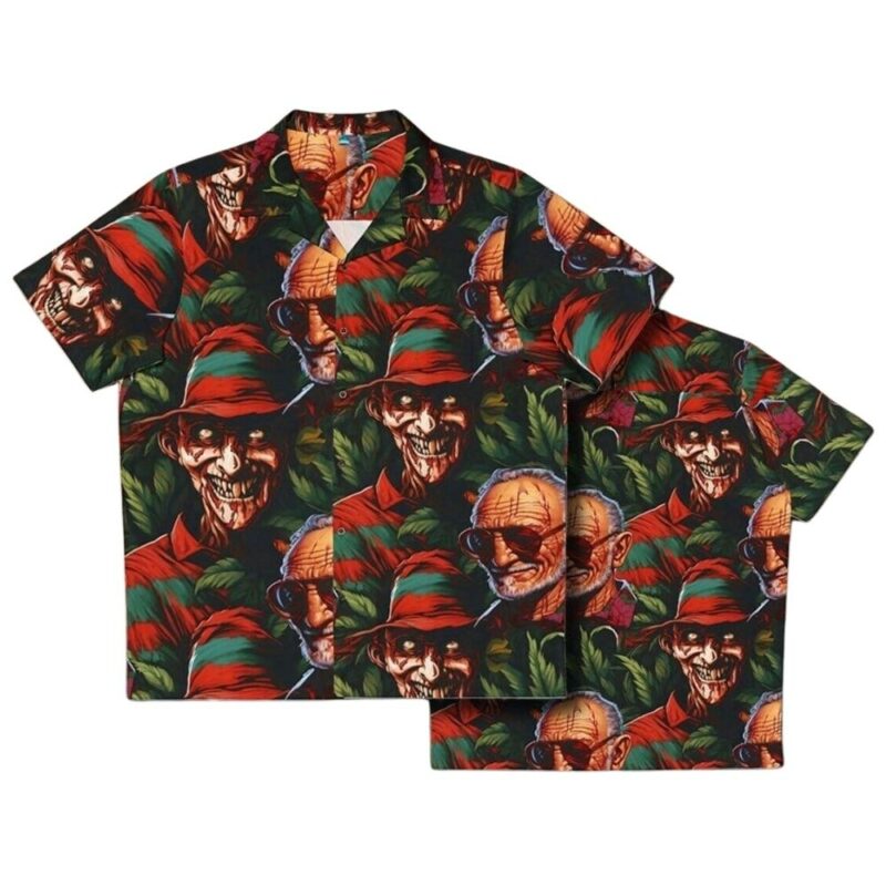 Nightmare elm street freddys horror hawaiian shirt 1