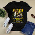 Nirvana 35th Anniversary 1987 2022 thank you for the memories signature 1 T Shirt
