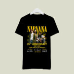Nirvana 35th Anniversary 1987 2022 thank you for the memories signature 3 T Shirt