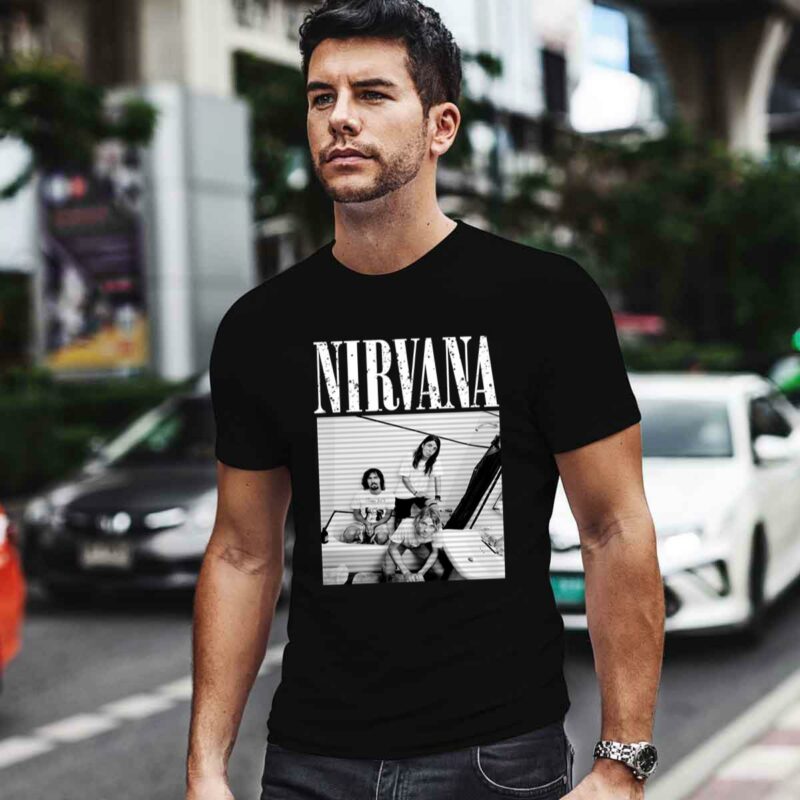 Nirvana Black And White 4 T Shirt