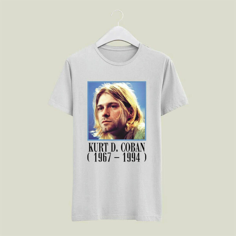 Nirvana Kurt Cobain Memorial Rock Band 4 T Shirt