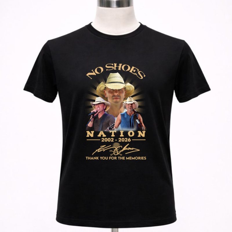 No Shoes Nation 2002 2026 Thank You For The Memories Signatures 1 T Shirt.jpg