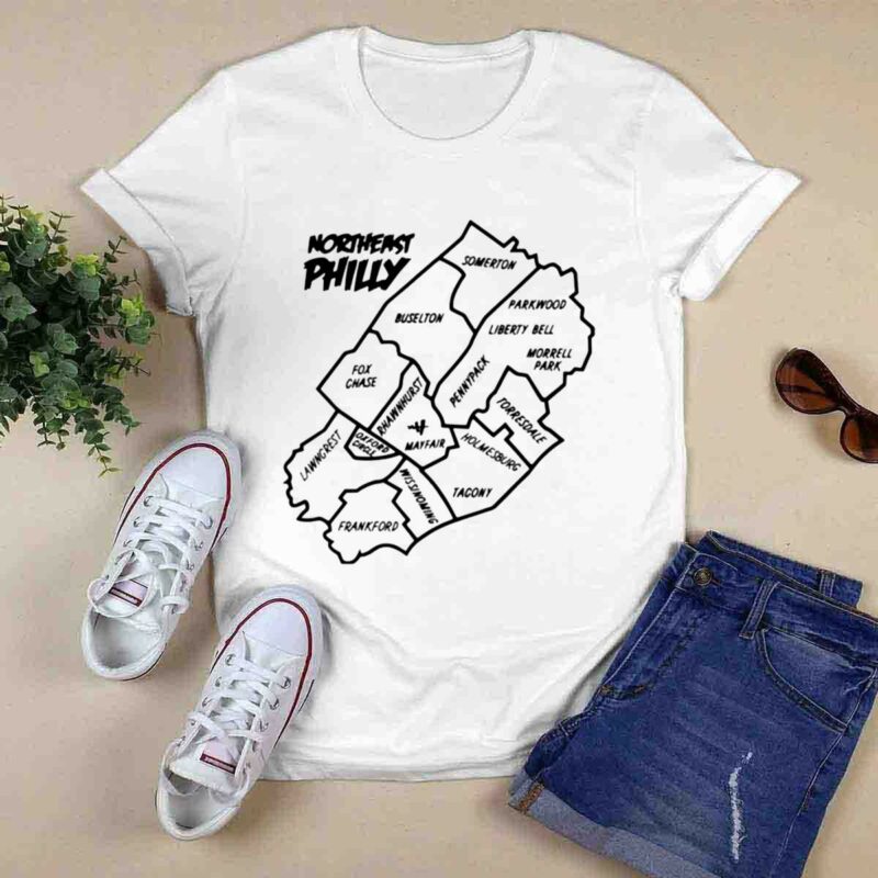 Northeast Philly Map 0 T Shirt