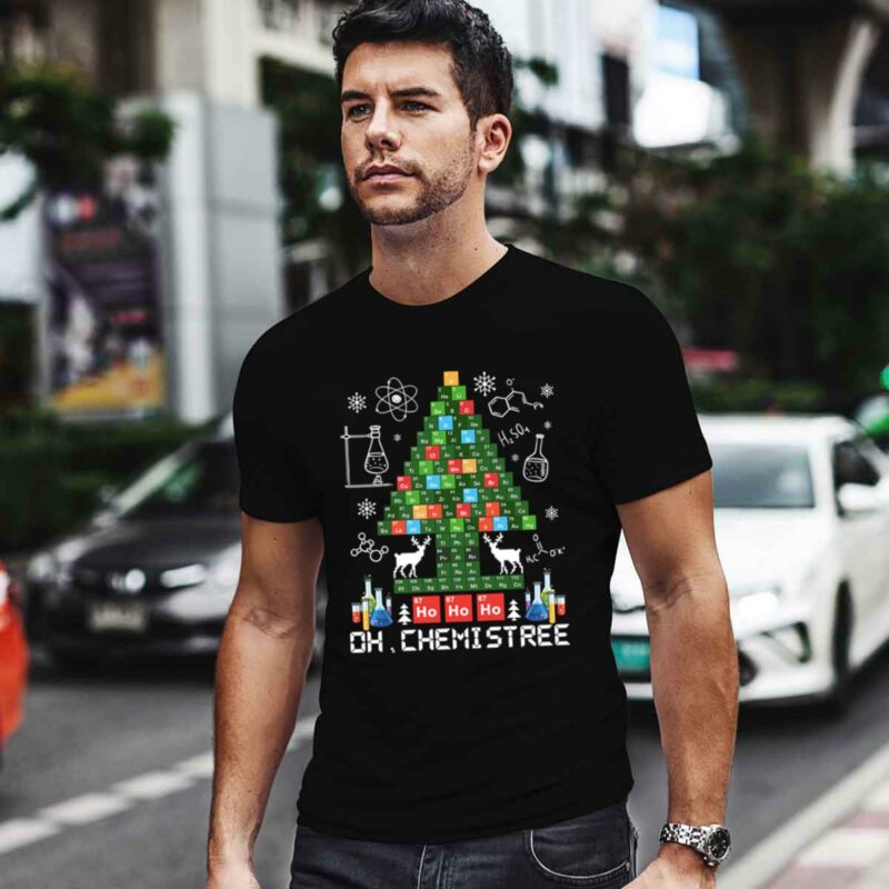 Oh Chemistree Christmas Tree Chemistry Periodic Table For Christmas 0 T Shirt