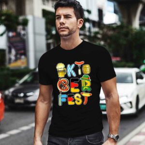 Oktoberfest Sausage Pretzel Beer Vintage Retro Shirt