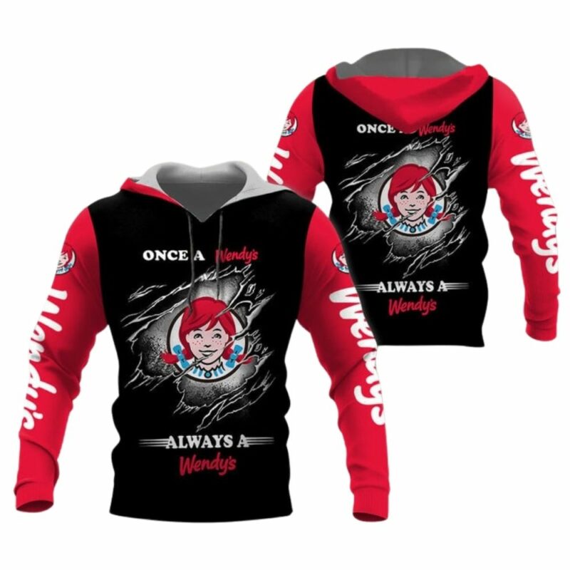 Once A Wendys Always A Wendys All Over Print Hoodie