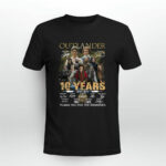 Outlander 10 Years 2014 2024 Thank You For The Memories 3 T Shirt