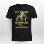 Ozzy Osbourne 56th Anniversary 1967 2023 Thank You For The Memories Signature 1 T Shirt