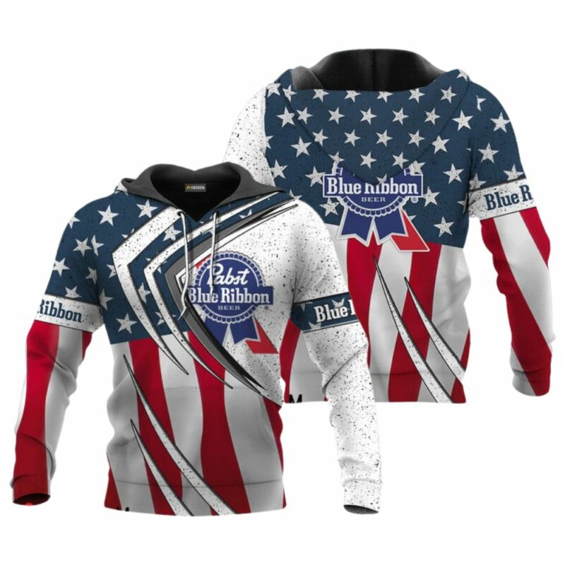 Pabst Blue Ribbon Fourth Of July Esports 3D Hoodie 1