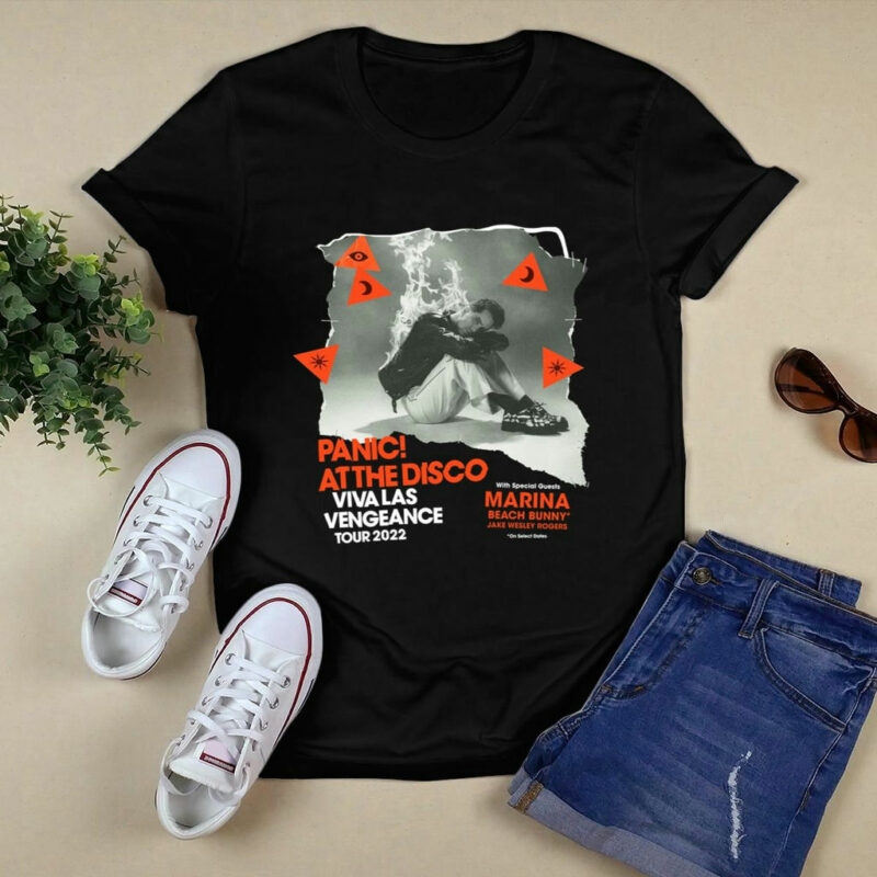 Panic At The Disco Band Viva Las Vengeance Tour Front 4 T Shirt