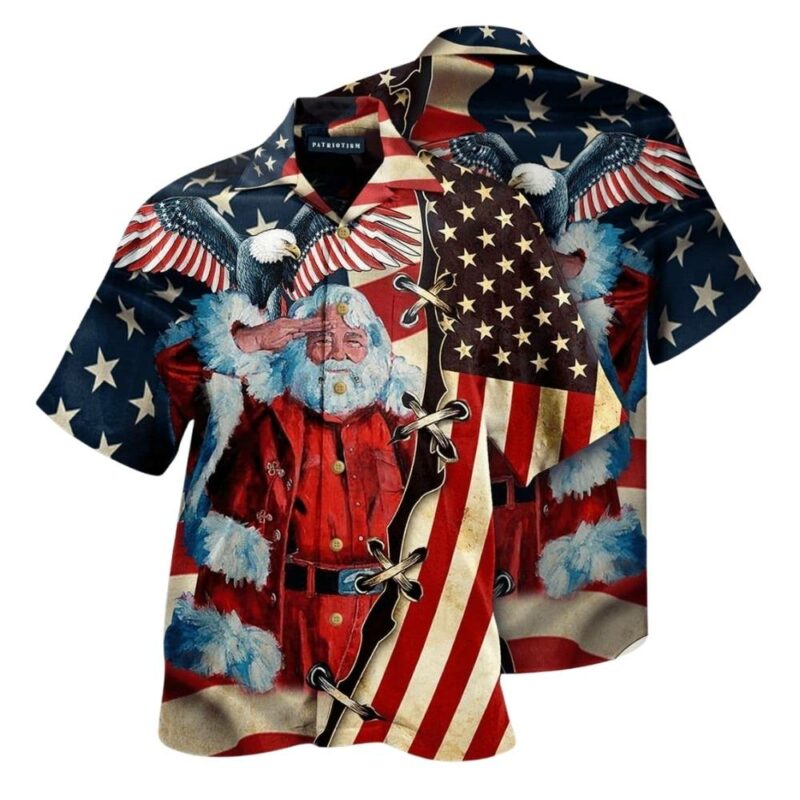 Patriotism america christmas hawaiian shirt 1
